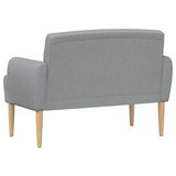 Loveseat con bottoni imbottiti Grigio Chiaro 116 x 67 x 80 cm