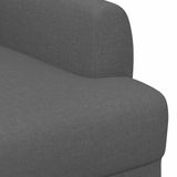 Loveseat con bottoni imbottiti Grigio Scuro 116 x 67 x 80 cm