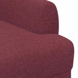 Loveseat con bottoni imbottiti Rosso Vino 116 x 67 x 80 cm