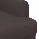 Loveseat con bottoni imbottiti Marrone Scuro 116 x 67 x 80 cm