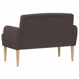 Loveseat con bottoni imbottiti Marrone Scuro 116 x 67 x 80 cm