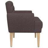 Loveseat con bottoni imbottiti Marrone Scuro 116 x 67 x 80 cm