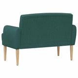 Loveseat con bottoni imbottiti Verde Scuro 116 x 67 x 80 cm