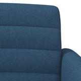 Loveseat con bottoni imbottiti Blu 116 x 67 x 80 cm Tessuto