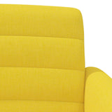 Loveseat con bottoni imbottiti Giallo Chiaro 116 x 67 x 80 cm