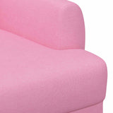 Loveseat con bottoni imbottiti Rosa 116 x 67 x 80 cm Tessuto