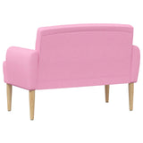 Loveseat con bottoni imbottiti Rosa 116 x 67 x 80 cm Tessuto