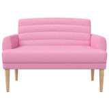 Loveseat con bottoni imbottiti Rosa 116 x 67 x 80 cm Tessuto