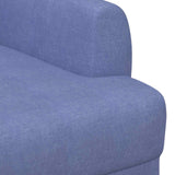 Loveseat con bottoni imbottiti Blu jeans 116 x 67 x 80 cm