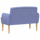 Loveseat con bottoni imbottiti Blu jeans 116 x 67 x 80 cm