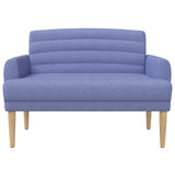 Loveseat con bottoni imbottiti Blu jeans 116 x 67 x 80 cm