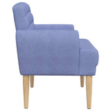 Loveseat con bottoni imbottiti Blu jeans 116 x 67 x 80 cm