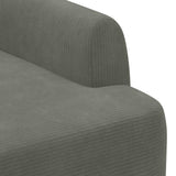 Loveseat con bottoni imbottiti Grigio Chiaro 116 x 67 x 81 cm