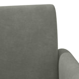 Loveseat con bottoni imbottiti Grigio Chiaro 116 x 67 x 81 cm