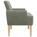 Loveseat con bottoni imbottiti Grigio Chiaro 116 x 67 x 81 cm