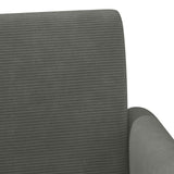 Loveseat con bottoni imbottiti Grigio Scuro 116 x 67 x 81 cm