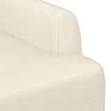 Loveseat con bottoni imbottiti Crema 116 x 67 x 81 cm