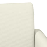 Loveseat con bottoni imbottiti Crema 116 x 67 x 81 cm