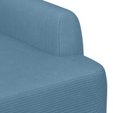 Loveseat con bottoni imbottiti Blu 116 x 67 x 81 cm