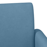 Loveseat con bottoni imbottiti Blu 116 x 67 x 81 cm