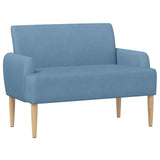 Loveseat con bottoni imbottiti Blu 116 x 67 x 81 cm