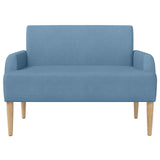 Loveseat con bottoni imbottiti Blu 116 x 67 x 81 cm