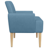 Loveseat con bottoni imbottiti Blu 116 x 67 x 81 cm