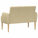 Loveseat con bottoni imbottiti Grigio Verde Chiaro