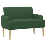 Loveseat con bottoni imbottiti Verde Giungla 116 x 67 x 81 cm
