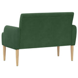 Loveseat con bottoni imbottiti Verde Giungla 116 x 67 x 81 cm