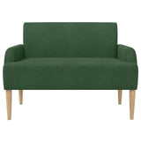 Loveseat con bottoni imbottiti Verde Giungla 116 x 67 x 81 cm