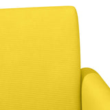 Loveseat con bottoni imbottiti Giallo Chiaro 116 x 67 x 81 cm