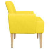 Loveseat con bottoni imbottiti Giallo Chiaro 116 x 67 x 81 cm