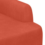 Loveseat con bottoni imbottiti Rosso Arancio 116 x 67 x 81 cm