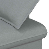 Loveseat con bottoni imbottiti Grigio Chiaro 111 x 68 x 80 cm