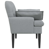 Loveseat con bottoni imbottiti Grigio Chiaro 111 x 68 x 80 cm