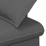 Loveseat con bottoni imbottiti Grigio Scuro 111 x 68 x 80 cm