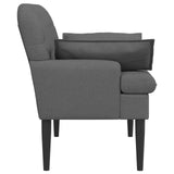 Loveseat con bottoni imbottiti Grigio Scuro 111 x 68 x 80 cm