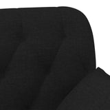 Loveseat con bottoni imbottiti Nero 111 x 68 x 80 cm Tessuto