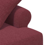 Loveseat con bottoni imbottiti Rosso Vino 120 x 65 x 79 cm