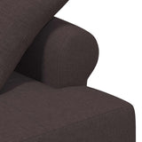 Loveseat con bottoni imbottiti Marrone Scuro 120 x 65 x 79 cm