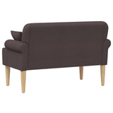 Loveseat con bottoni imbottiti Marrone Scuro 120 x 65 x 79 cm