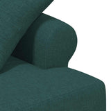 Loveseat con bottoni imbottiti Verde Scuro 120 x 65 x 79 cm