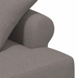 Loveseat con bottoni imbottiti Tortora 120 x 65 x 79 cm Tessuto