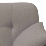 Loveseat con bottoni imbottiti Tortora 120 x 65 x 79 cm Tessuto