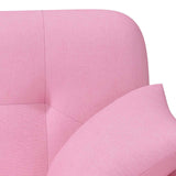 Loveseat con bottoni imbottiti Rosa 120 x 65 x 79 cm Tessuto