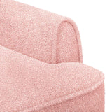 Loveseat con bottoni imbottiti Rosa 117 x 67 x 77 cm Bouclé
