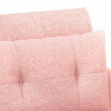 Loveseat con bottoni imbottiti Rosa 117 x 67 x 77 cm Bouclé