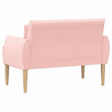 Loveseat con bottoni imbottiti Rosa 117 x 67 x 77 cm Bouclé