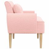 Loveseat con bottoni imbottiti Rosa 117 x 67 x 77 cm Bouclé